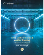 eBook Student Solutions Manual: Finite Mathematics and Applied Calculus