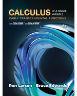 Student Solutions Manual for Larson/Edwards' Calculus of a Single Variable: Early Transcendental Functions, 8th