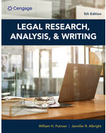 Cengage Infuse for Putman/Albright's Legal Research, Analysis, and Writing, 1 term Instant Access
