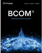 MindTap for Lehman/DuFrene/Walker's BCOM, 1 term Instant Access