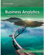 Business Analytics 5th Edition by Jeffrey D. Camm/James J. Cochran/Michael J. Fry/Jeffrey W. Ohlmann