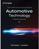 Tech Manual for Thompson/Erjavec's Automotive Technology: A Systems Approach