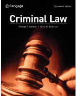 MindTap for Gardner/Anderson's Criminal Law, 1 term Instant Access