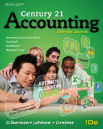 Bundle: Century 21® Accounting: General Journal, Copyright Update, 10th  Student Edition + MindTap with Aplia Online Working Papers (1-year access),  10th Edition - 9781305991521 - Cengage
