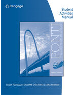 Student Activities Manual for Tognozzi/Cavatorta's Ponti, 3rd
