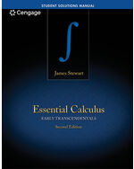 Student Solutions Manual for Stewart's Essential Calculus: Early Transcendentals, 2nd