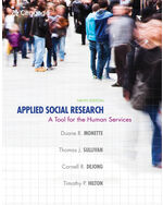 Applied Social Research: A Tool for the Human Services 9th Edition by Duane R. Monette/Thomas J. Sullivan/Cornell R.  DeJong