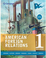 eBook: American Foreign Relations, Volume 1: To 1920