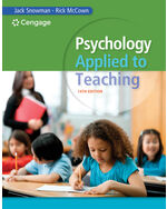 MindTap Education, 1 term (6 months) Instant Access for Snowman/McCown's Psychology Applied to Teaching