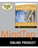 MindTap Business Law, 1 term (6 months) Instant Access for Miller/Cross' The Legal Environment Today
