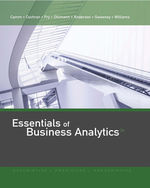 MindTap Business Analytics, 1 term (6 months) Instant Access for Camm/Cochran/Fry/Ohlmann/Anderson/Sweeney/Williams' Essentials of Business Analytics