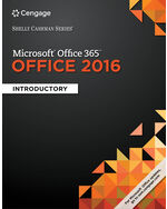 Shelly Cashman Series Microsoft Office 365 Office 2016 Introductory Spiral Bound Version 1st Edition 9781305870048 Cengage