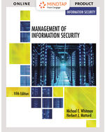 MindTap Information Security, 1 term (6 months) Instant Access for Whitman/Mattord's Management of Information Security