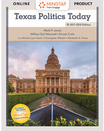 MindTap Political Science, 1 term (6 months) Instant Access for Jones/Maxwell/Crain/Davis/Wlezein/Flore's Texas Politics Today 2017-2018 Edition