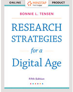 MindTap English, 1 term (6 months) Instant Access for Tensen's Research Strategies for a Digital Age