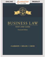 MindTap Business Law, 2 terms (12 months) Instant Access for Clarkson/Miller/Cross' Business Law: Text and Cases