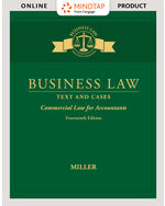 MindTap Business Law, 1 term (6 months) Instant Access for Miller's Business Law: Text & Cases - Commercial Law for Accountants