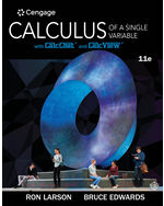 Student Solutions Manual for Larson/Edwards' Calculus of a Single Variable, 11th