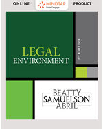 MindTap for Beatty/Samuelson/Abril's Legal Environment, 1 term Instant Access