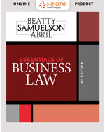 MindTap Business Law, 1 term (6 months) Printed Access Card for Beatty/Samuelson/Abril's Essentials of Business Law, 6th