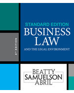 Business Law and the Legal Environment, Standard Edition