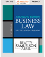 MindTap Business Law, 2 terms (12 months) Printed Access Card for Beatty/Samuelson/Abril's Business Law and the Legal Environment, Standard Edition