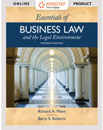 MindTap Business Law, 1 term (6 months) Instant Access for Mann/Roberts' Essentials of Business Law and the Legal Environment