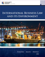 MindTap Business Law, 1 term (6 months) Instant Access for Schaffer/Agusti/Dhooge's International Business Law and Its Environment