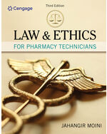 MindTap for Moini's Law and Ethics for Pharmacy Technicians, 2 terms Instant Access