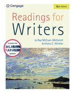 MindTap for McCuen-Metherell/Winkler's Readings for Writers, 1 term Instant Access