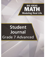 Big Ideas Math: Modeling Real Life - Grade 7 Advanced Student Journal (1 year)