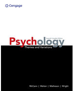 Psychology: Themes and Variations, 7th Edition