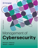 MindTap for Whitman/Mattord's Management of Cybersecurity, 2 terms Instant Access