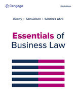 MindTap for Beatty/Samuelson/Abril's Essentials of Business Law, 2 terms Instant Access