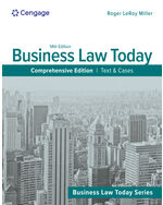 MindTap for Miller's Business Law Today, Comprehensive: Text & Cases, 2 terms Instant Access