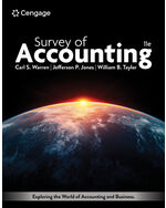 CNOWv2 for Warren/Jones/Tayler's Survey of Accounting, 1 term Instant Access