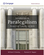 MindTap for Statsky/Tepper's Introduction to Paralegalism: Perspectives, Problems and Skills, 1 term Instant Access