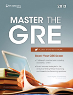 Peterson's Bundle 1: Peterson's Master The GRE 2013