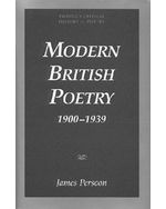 Critical History of Poetry Series: Modern British Poetry 1900-1939