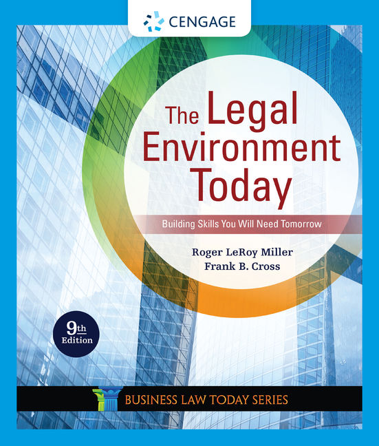 The Legal Environment Today, 9th Edition - 9780357038192 - Cengage