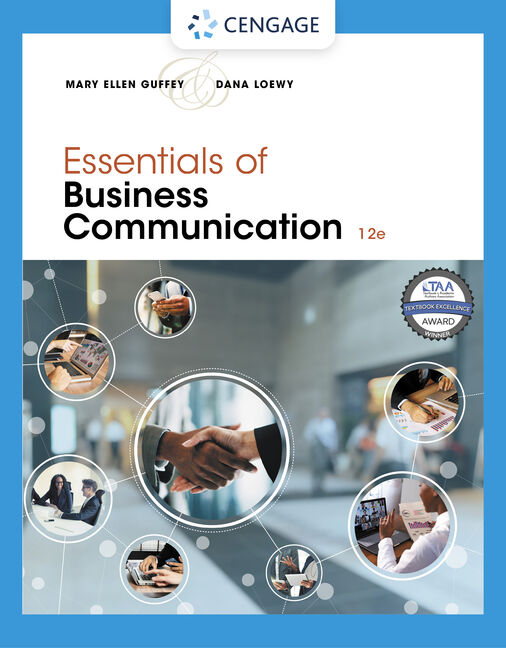 Product cover for Essentials of Business Communication 12th Edition by Mary Ellen Guffey/Dana Loewy