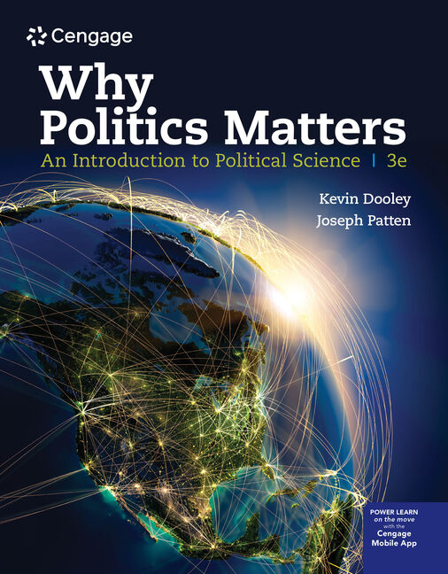 MindTap for Dooley/Patten's Why Politics Matters: An Introduction to Political Science, 1 term Printed Access Card cover