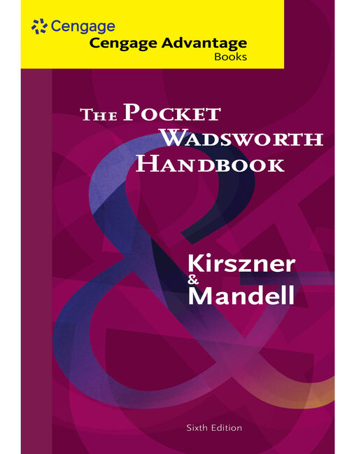 Cengage Advantage Books: The Pocket Wadsworth Handbook - 9781285426617 -  Cengage